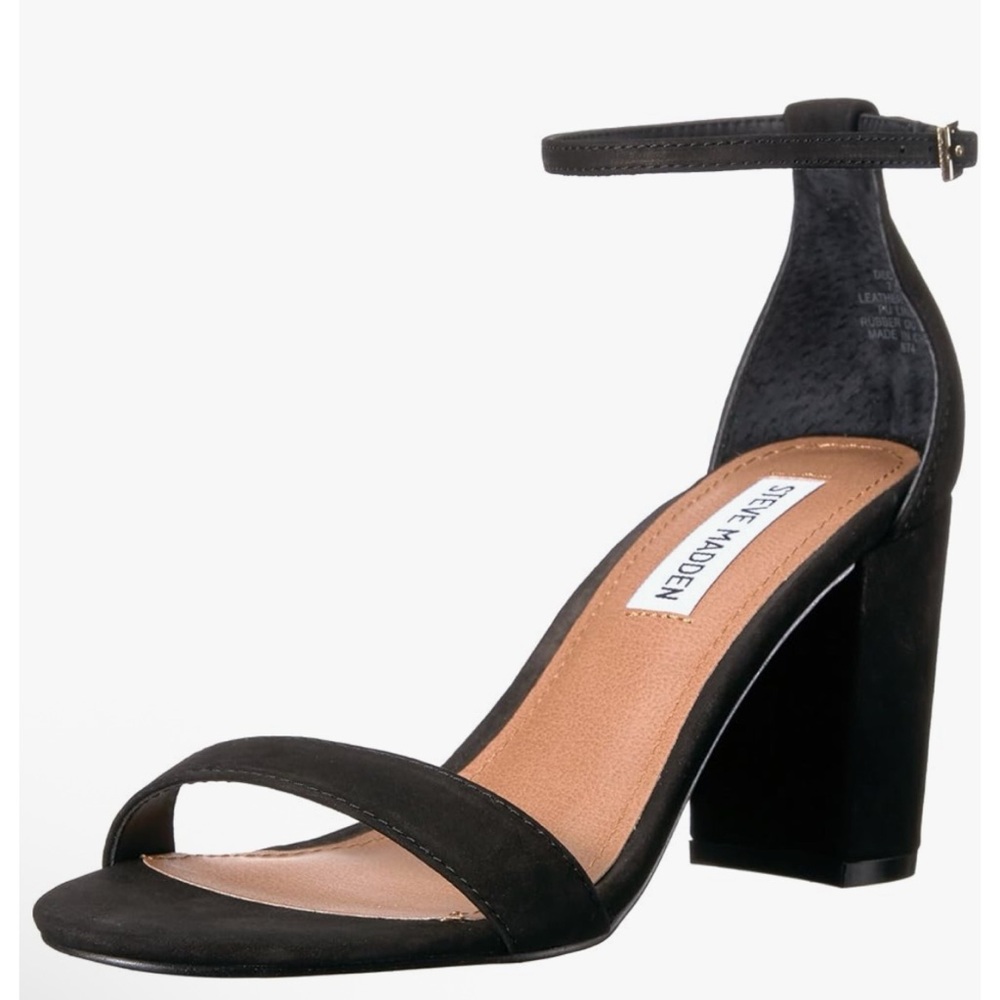 Steve Madden Declair Wide Black Heels